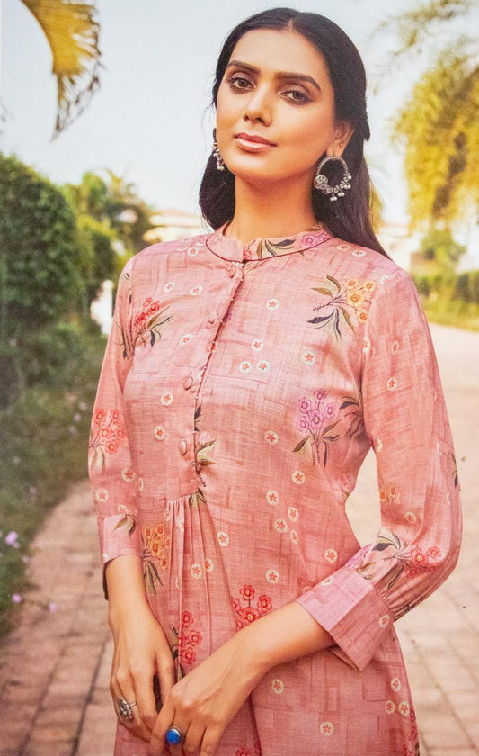 Women's Cotton Kurti, Three Quarter Sleeve, Knee Length