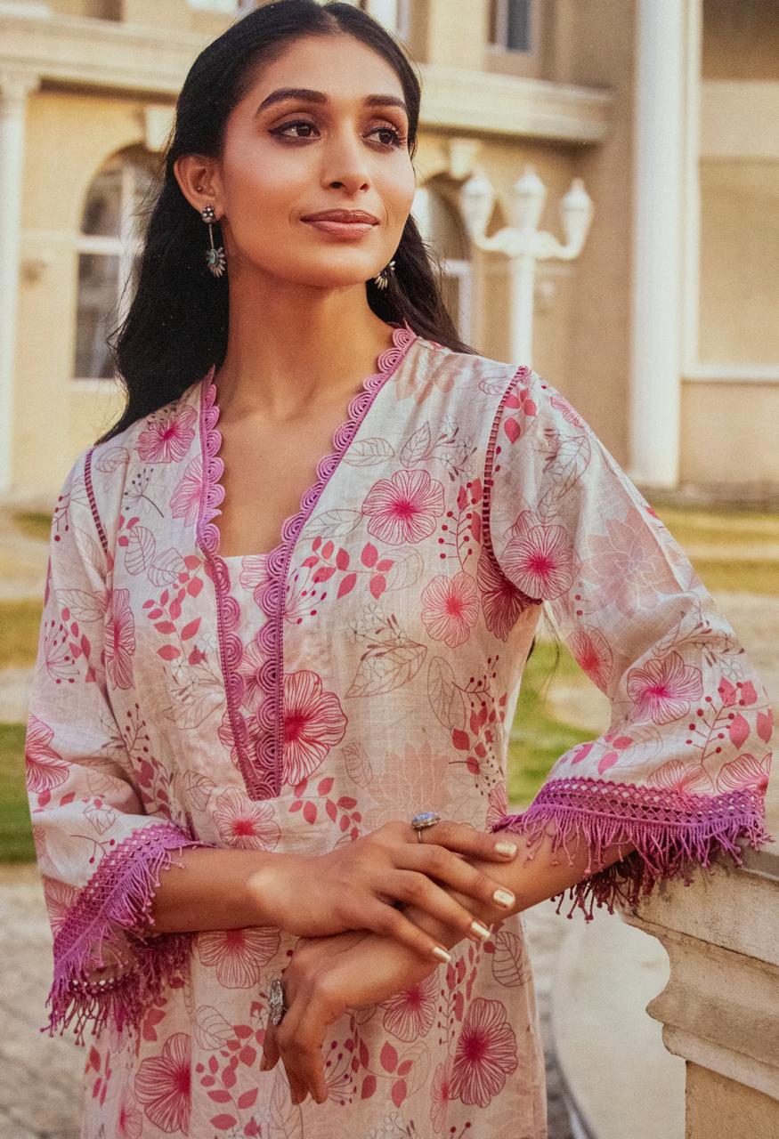 Women's Cotton Kurti, Three Quarter Sleeve, Knee Length