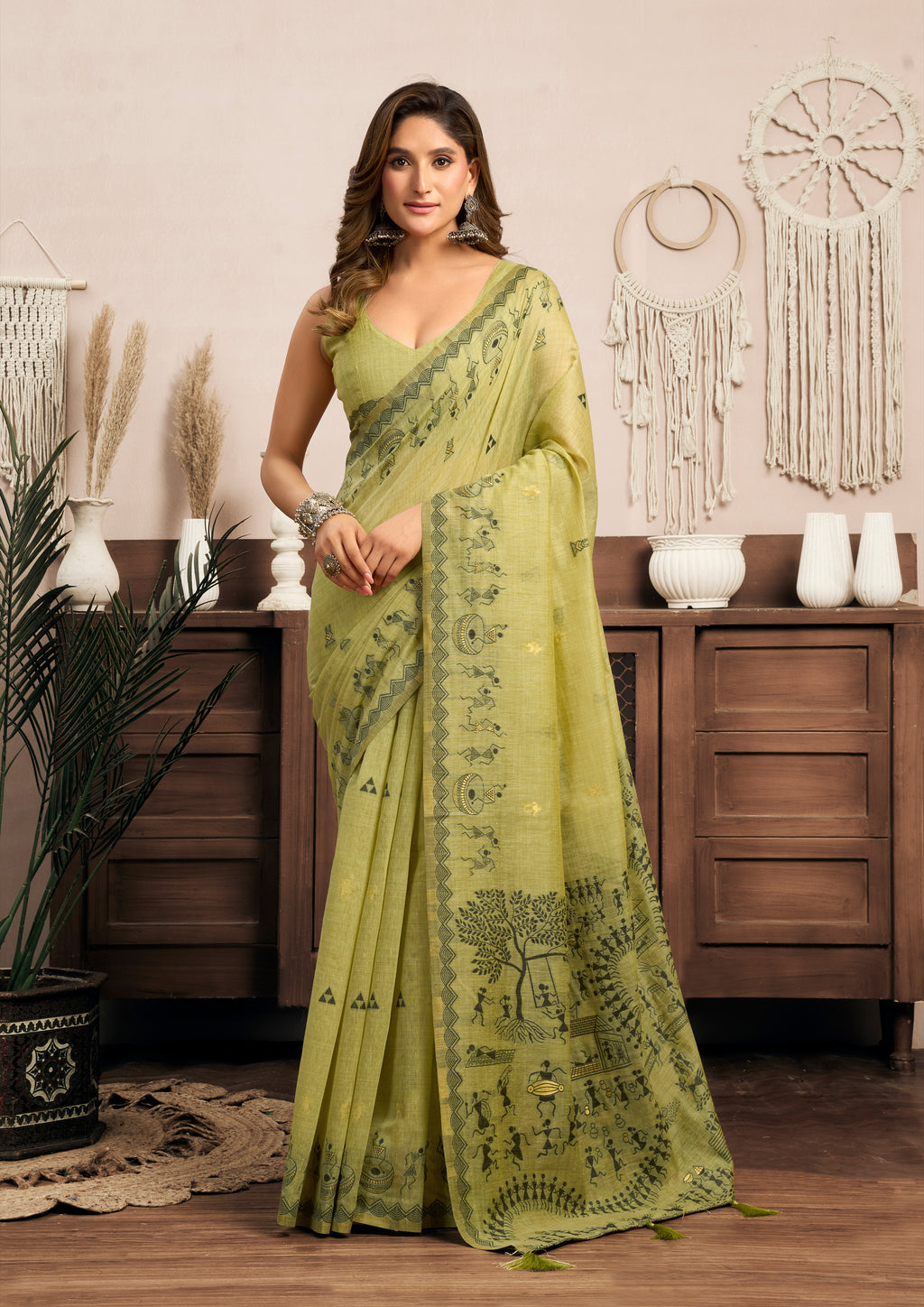 Rose Lily Women’s Traditional Printed Saree with Elegant Designer Pallu | Ethnic Festive & Party Wear Saree | Lightweight Saree for Women