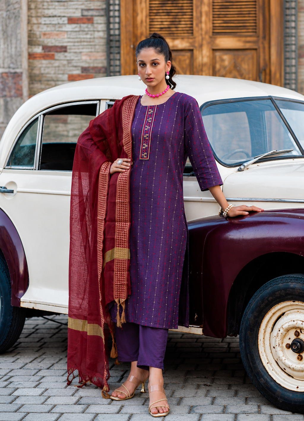 Rose Lily Women’s 3 Piece Salwar Suit Set | Printed Kurta with Bottom & Dupatta | Elegant Ethnic Wear for Festive, Party & Casual Occasions | Sizes M-XXL
