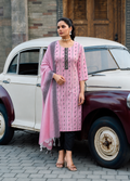 Rose Lily Printed 3-Piece Salwar Suit Set - Pink