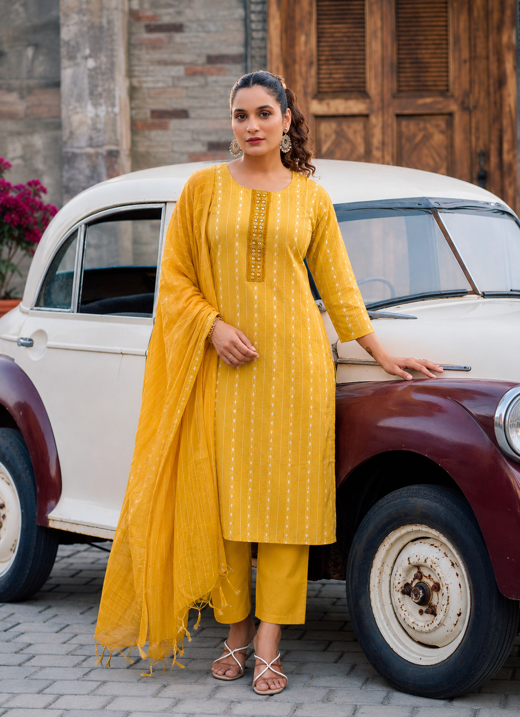 Rose Lily Women’s 3 Piece Salwar Suit Set | Printed Kurta with Bottom & Dupatta | Elegant Ethnic Wear for Festive, Party & Casual Occasions | Sizes M-XXL