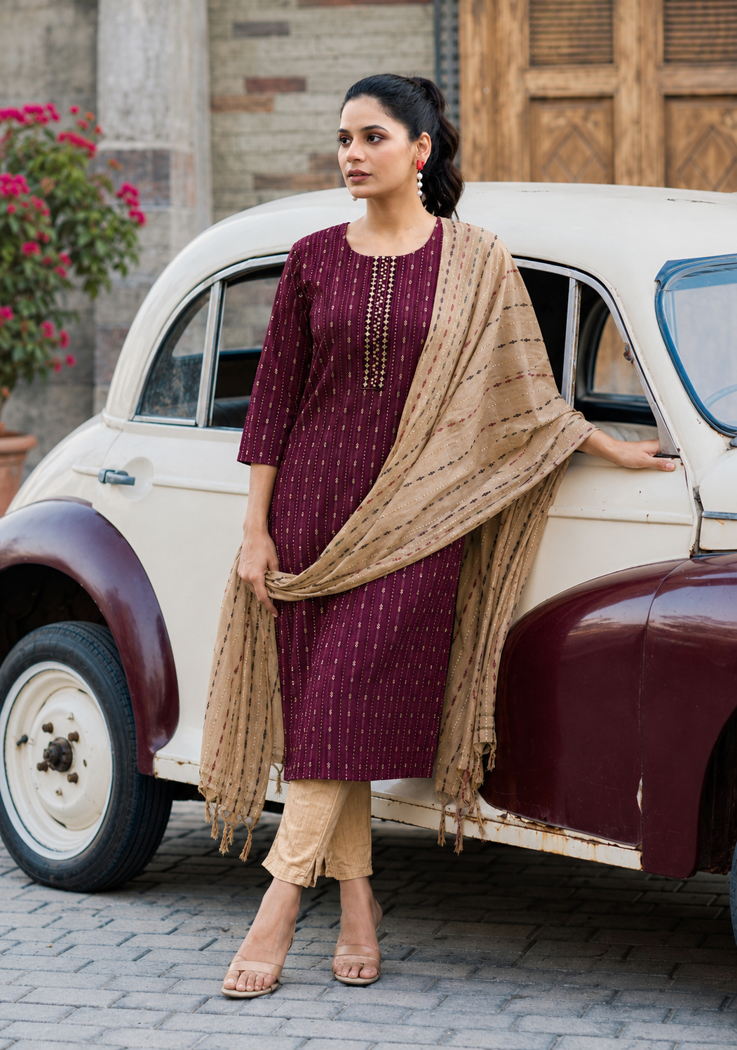 Rose Lily Women’s 3 Piece Salwar Suit Set | Printed Kurta with Bottom & Dupatta | Elegant Ethnic Wear for Festive, Party & Casual Occasions | Sizes M-XXL