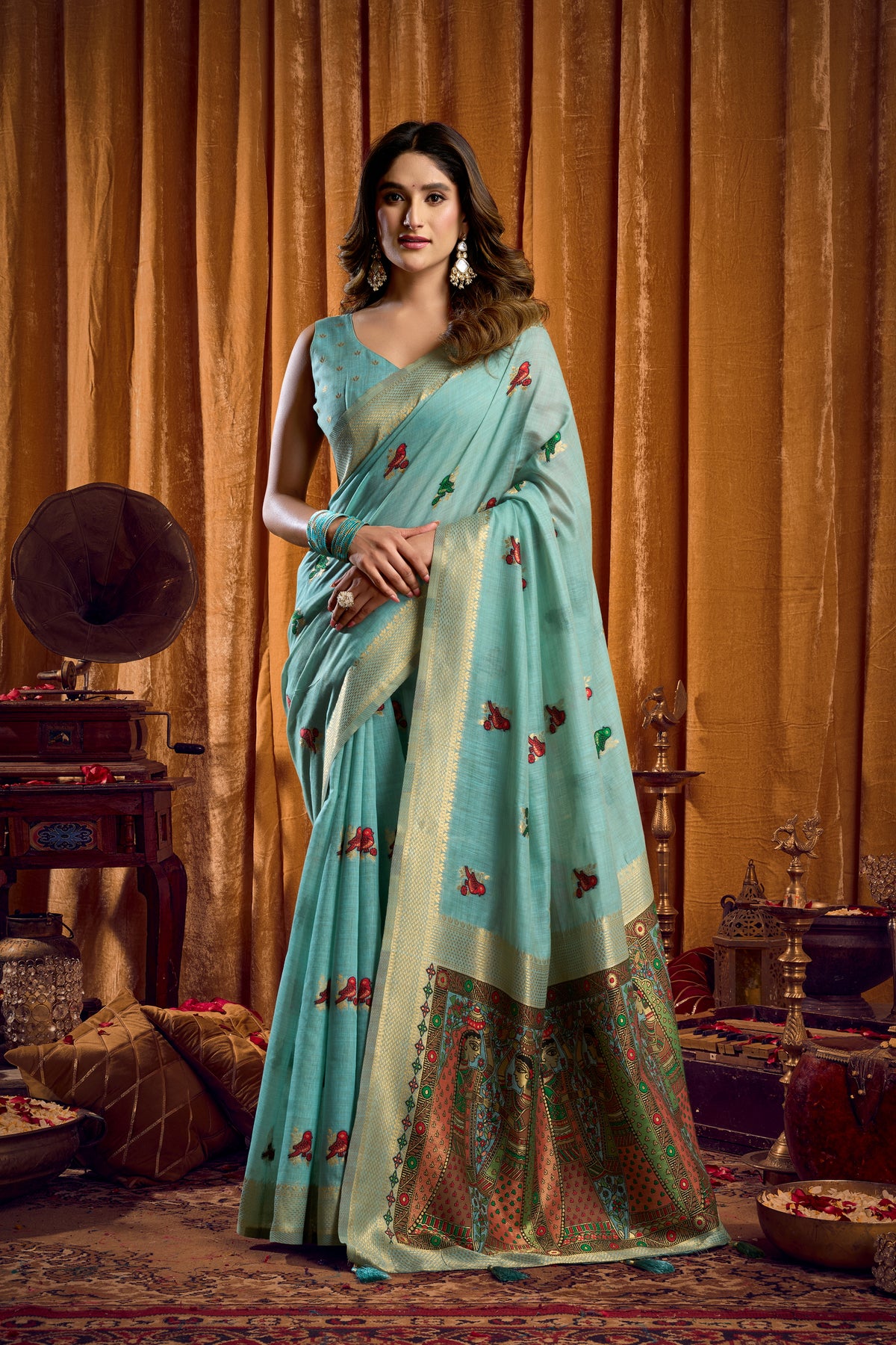 Rose Lily Women’s Premium Traditional Saree with Designer Pallu | Elegant Ethnic Party Wear Saree for Festive & Wedding Occasions