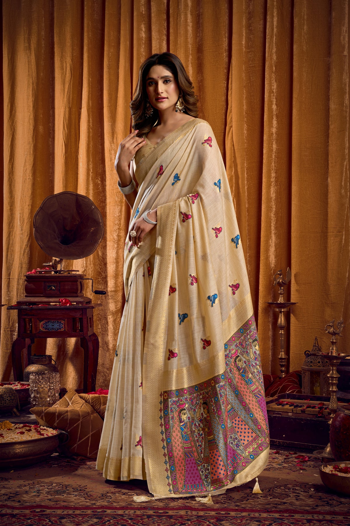 Rose Lily Women’s Premium Traditional Saree with Designer Pallu | Elegant Ethnic Party Wear Saree for Festive & Wedding Occasions