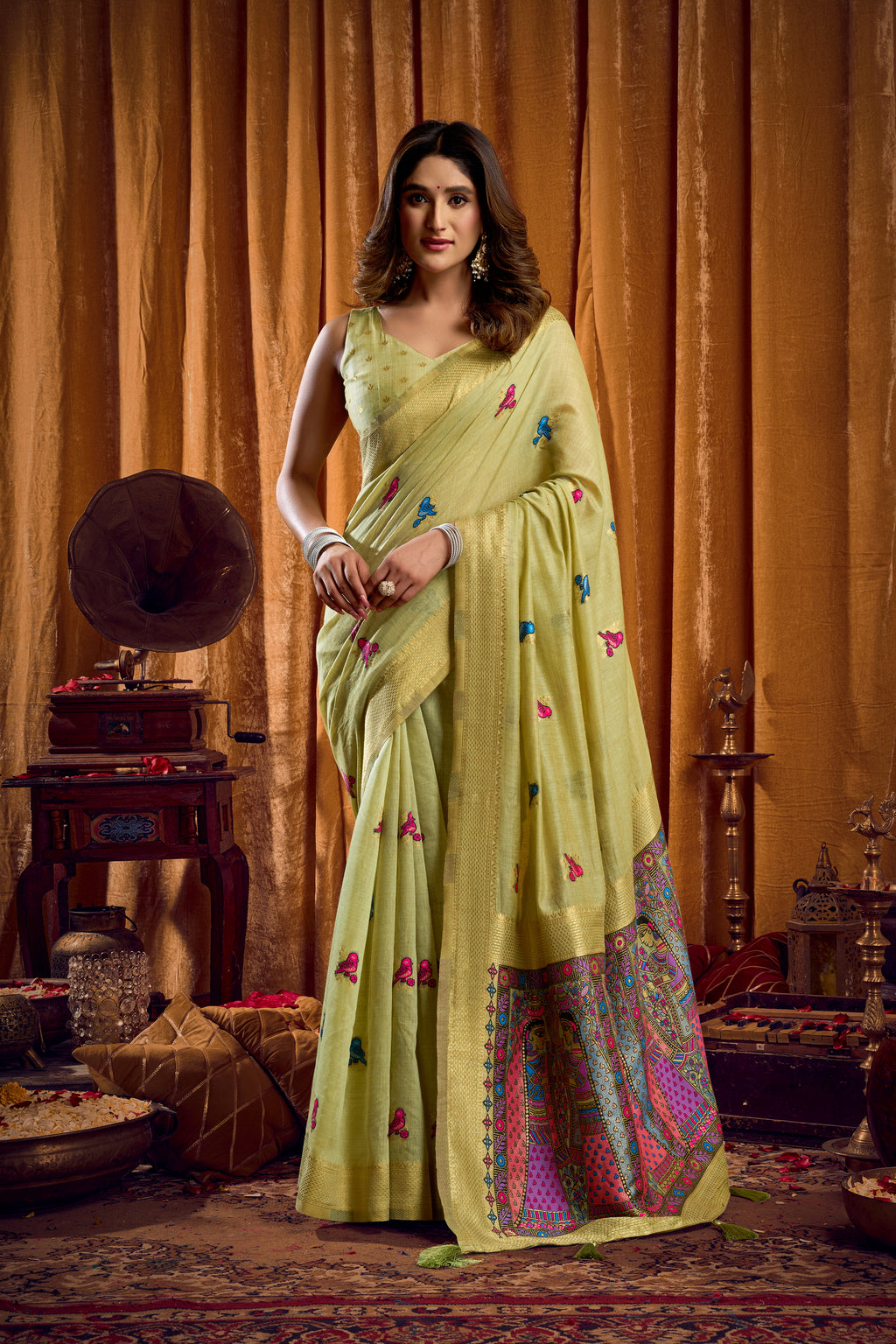 Rose Lily Women’s Premium Traditional Saree with Designer Pallu | Elegant Ethnic Party Wear Saree for Festive & Wedding Occasions