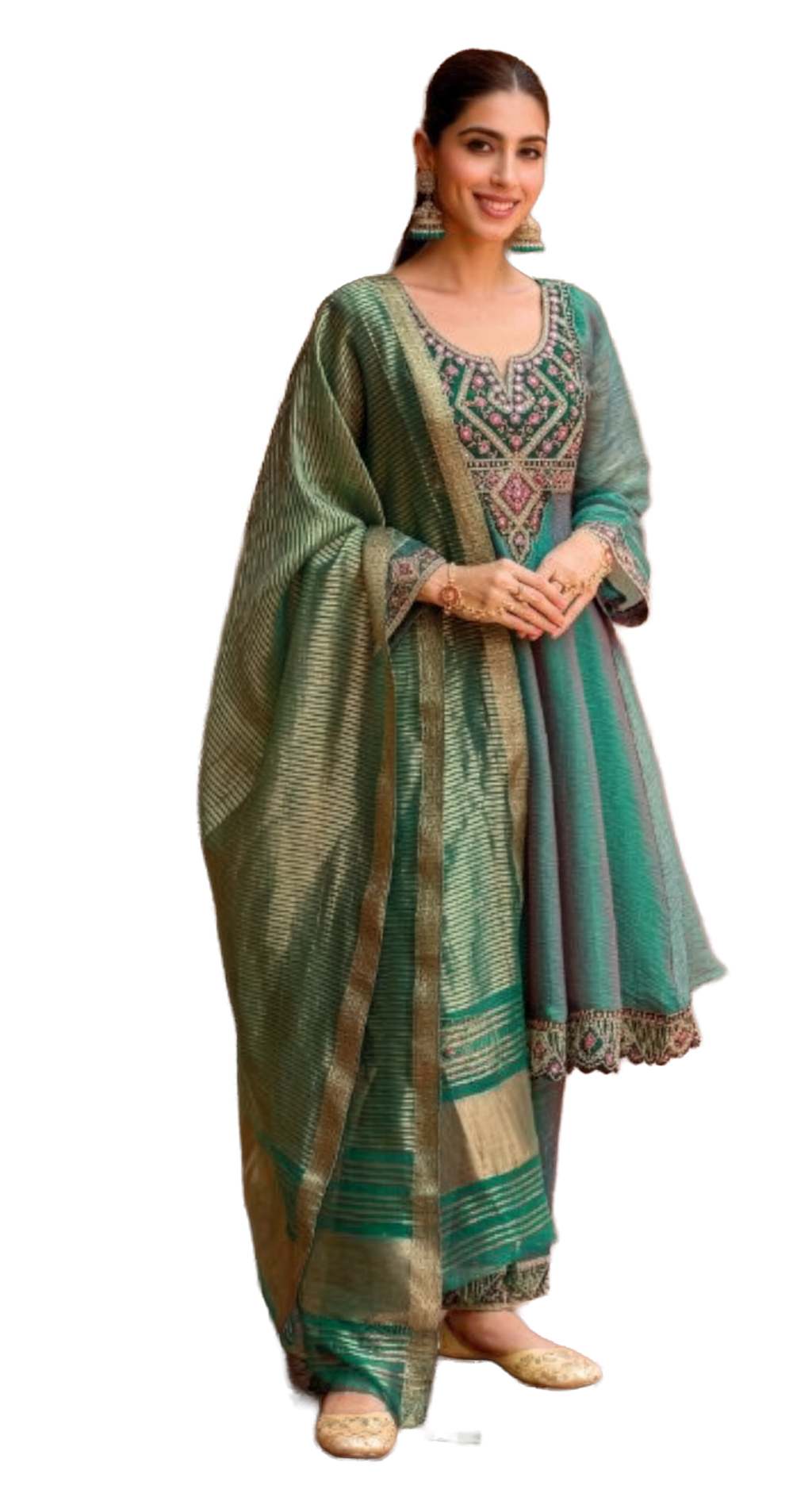 Rose Lily Women’s Premium Embroidered 3 Piece Salwar Suit Set with Kurta, Bottom & Dupatta | Elegant Ethnic Party Wear Dress Set | M-XXL