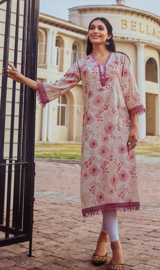 Women's Cotton Kurti, Three Quarter Sleeve, Knee Length