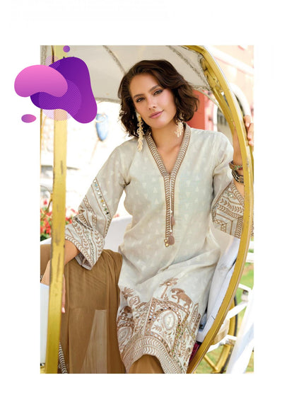Designer Embroidered muslin print handwork fully stitch, Traditional Indian 3 Piece Kurta with Palazzo Pants and Dupatta, Ethnic Wear Collection