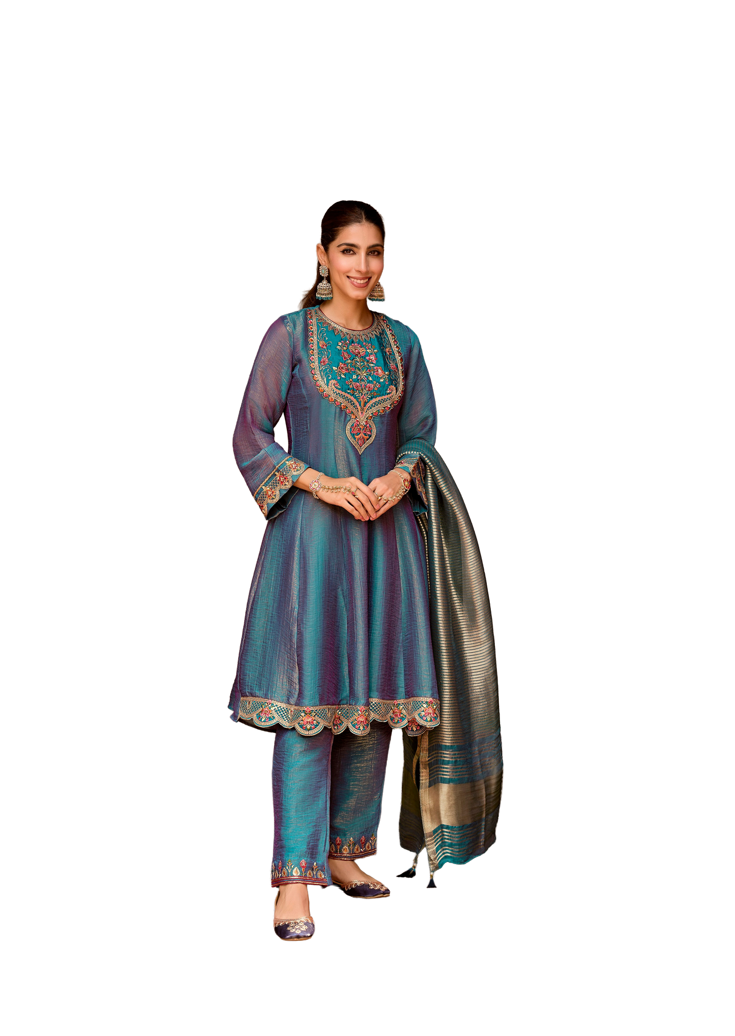 Women's Embroidered Anarkali Salwar Suits