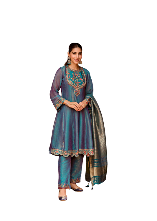Women's Embroidered Anarkali Salwar Suits