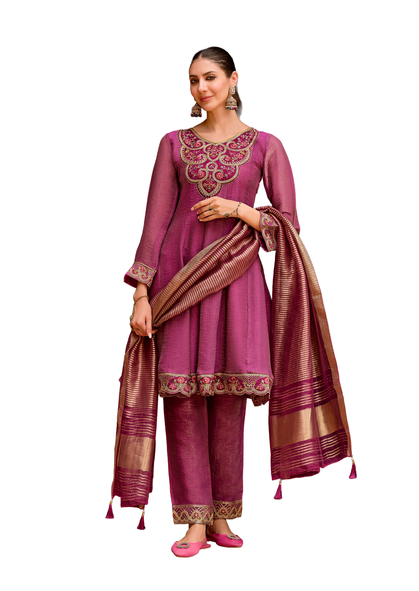 Women's Embroidered Anarkali Salwar Suits