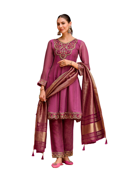 Women's Embroidered Anarkali Salwar Suits