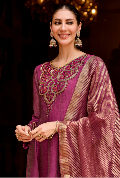 Women's Embroidered Anarkali Salwar Suits