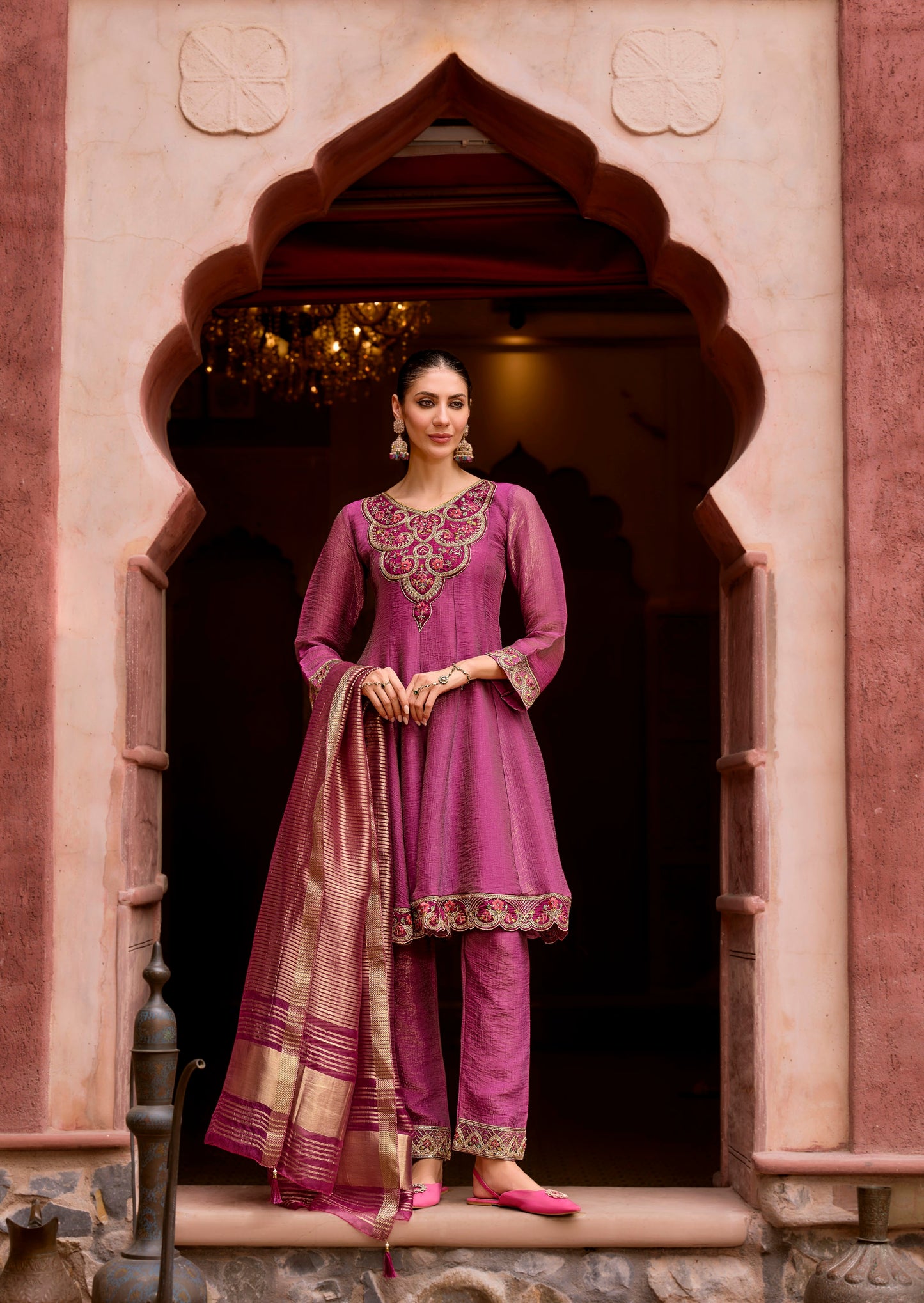 Women's Embroidered Anarkali Salwar Suits